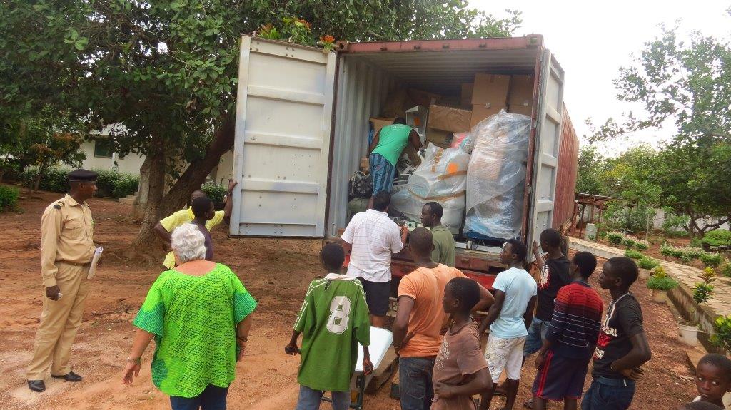 El contenedor ya llegó a Guinea Bissau